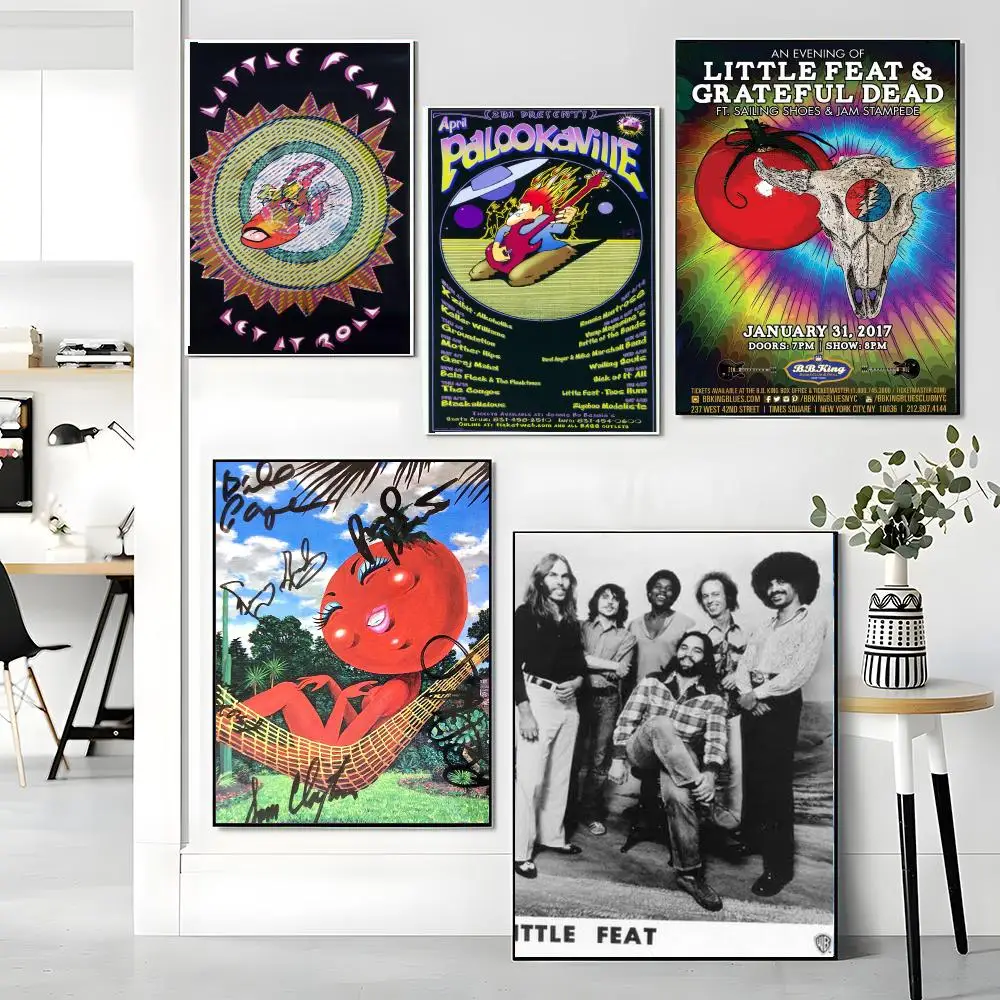 band L-Little Feat-T Painting Calligraphy Artwork for Living Room Bedroom Office Home Decor