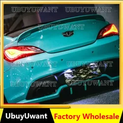 For Hyundai Tiburon Genesis Coupe 2009-2012 Year Carbon Fiber / Gloosy Black / Unpainted Rear Wing Spoiler Body Kit Accessories