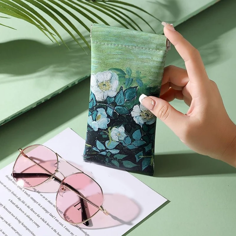 Dustproof Spectacle Sleeve Printed Glasses Bag Starred Pattern Eyeglass Pouches Dropship