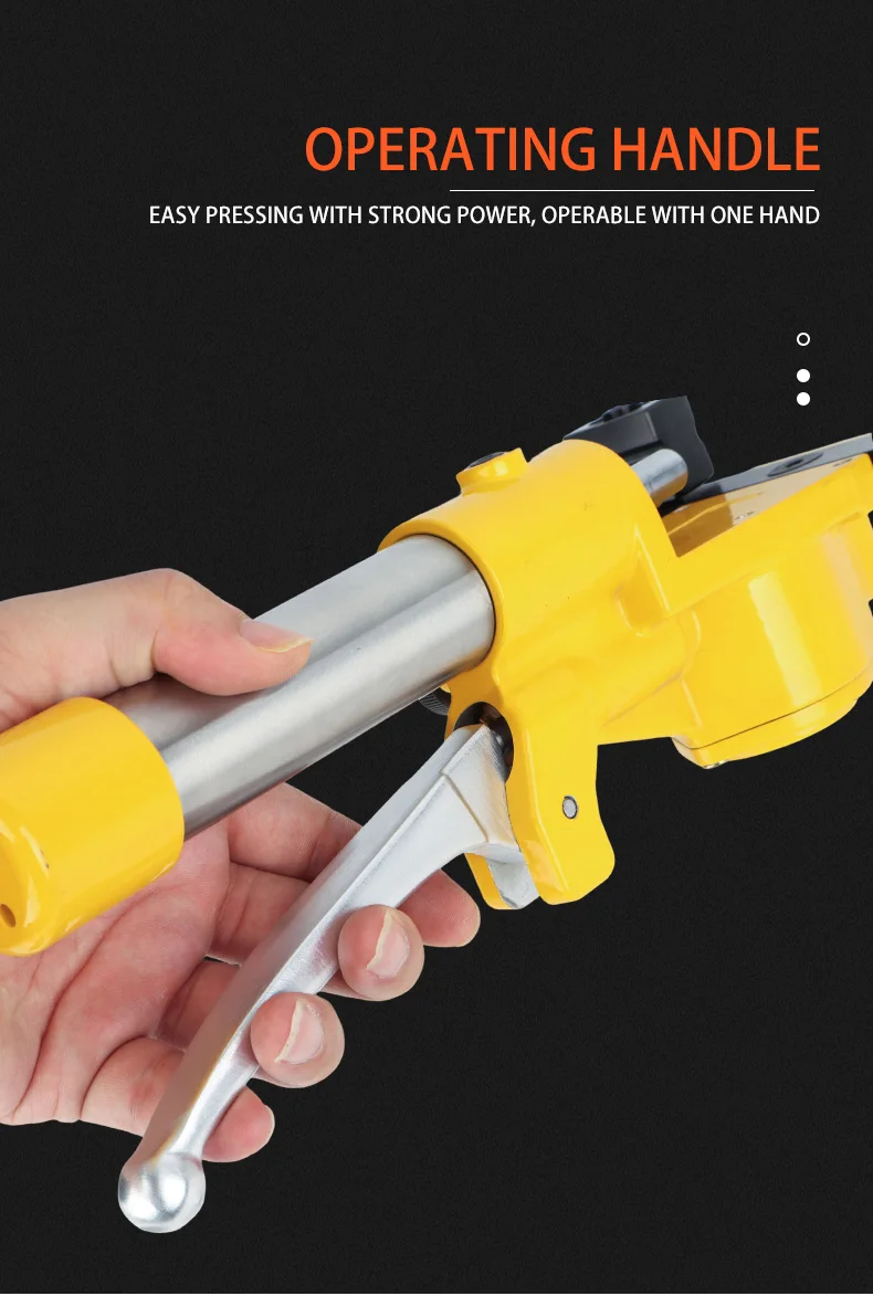Portable hand-held hydraulic pipe bender for bending tools for soft copper, aluminium and composite pipes