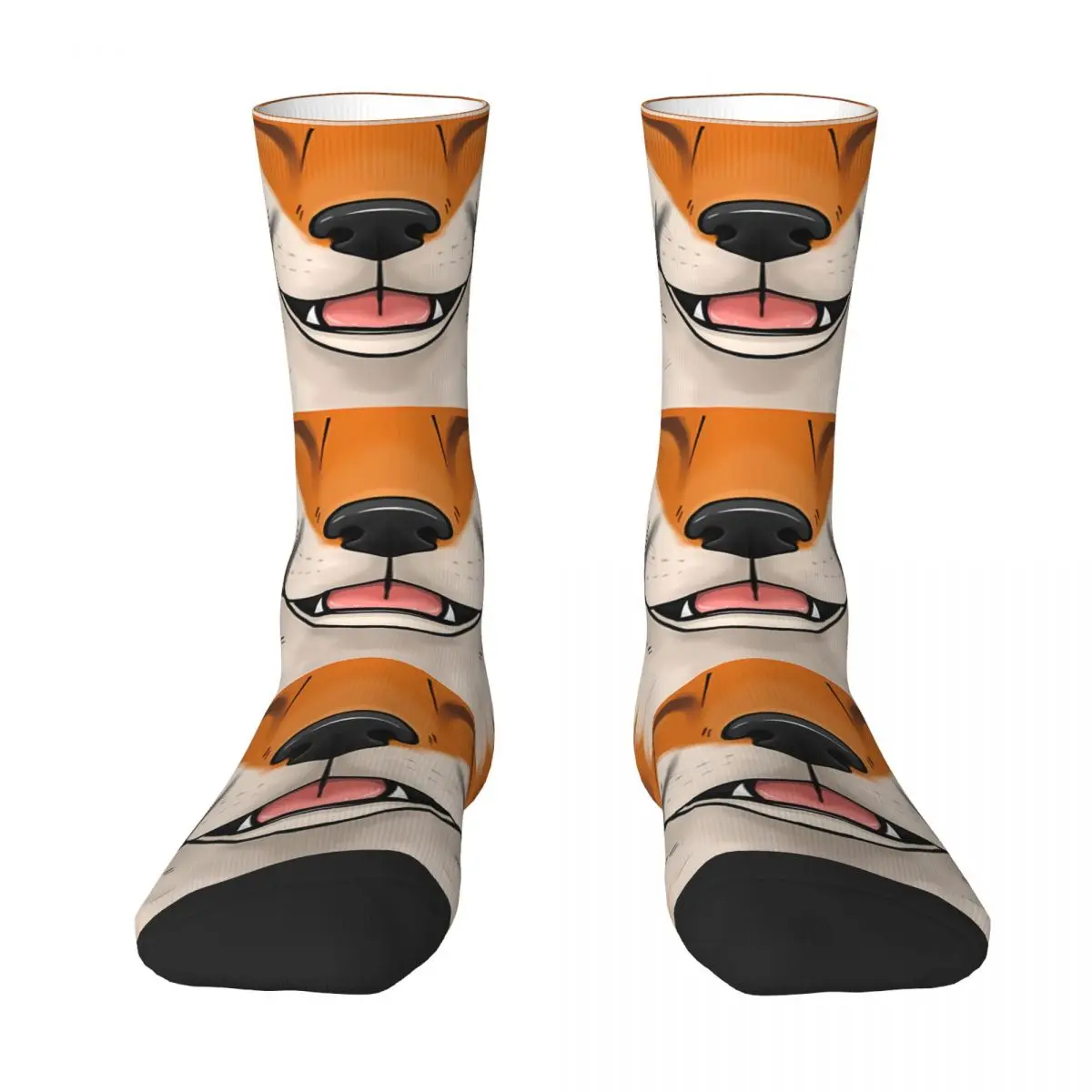 Cute Face Sock Printed Man Polyester