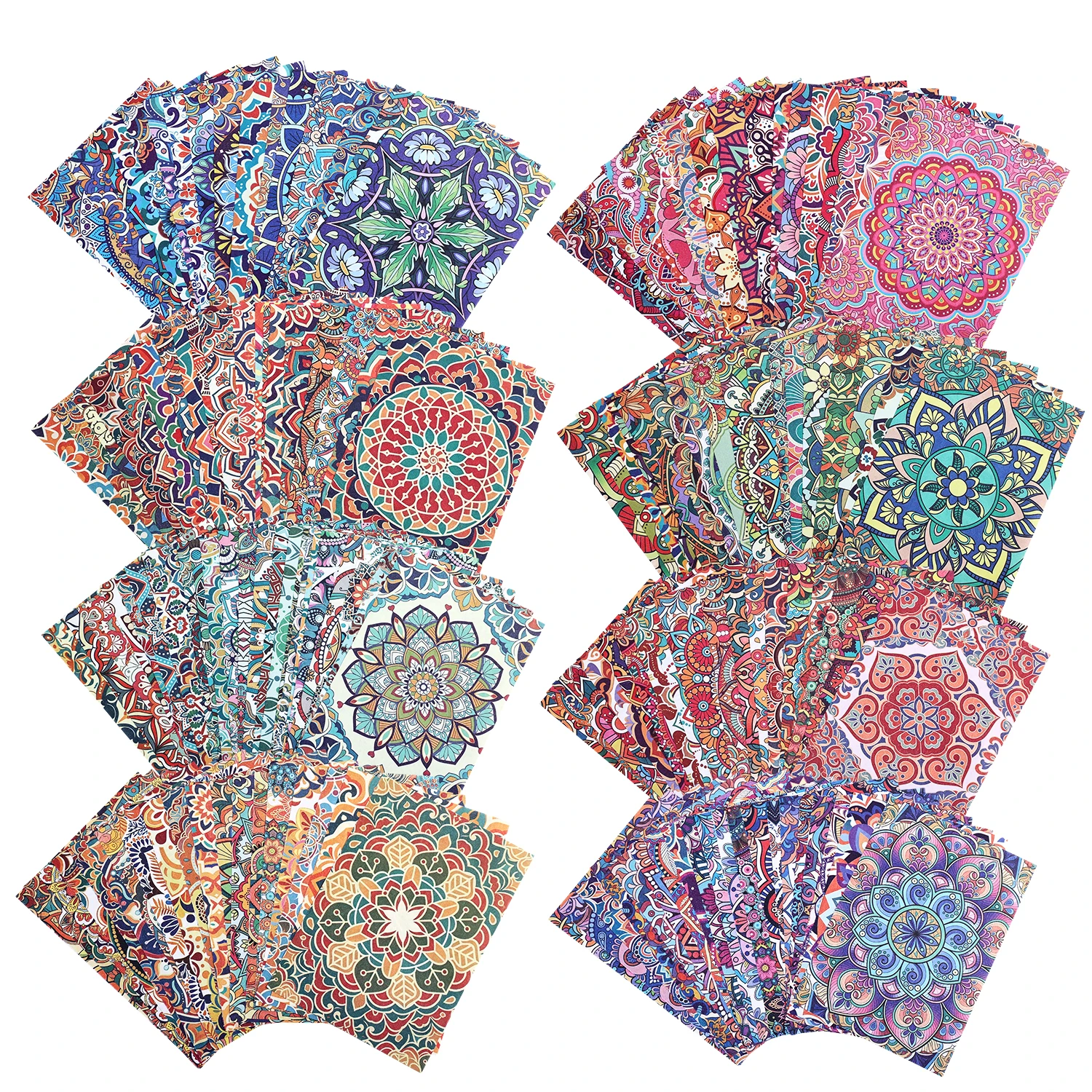 Wedding Sutra - 160 Sheets Colorful Mandala Scrapbook Paper,