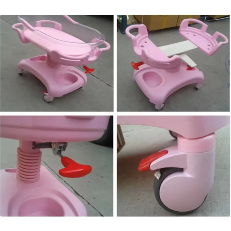 Crib trolley with casters Durable, safe and comfortable