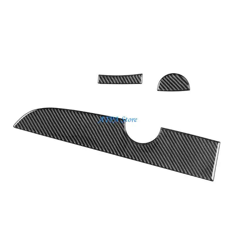 

U13C Car Interior Decorative Trim Dashbaord Stickers Carbon Fiber for 500 12-15