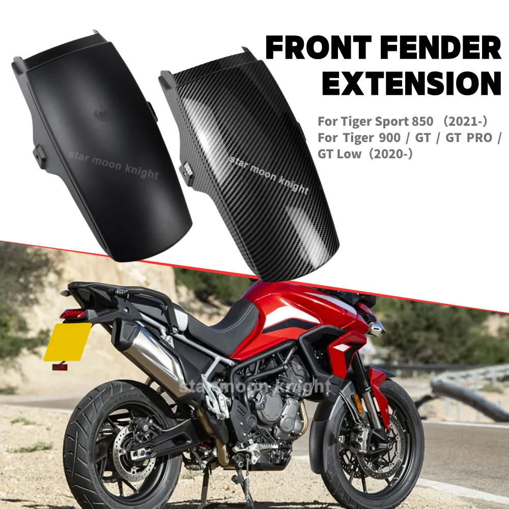 

Front Fender Mudguard Extender Extension For Tiger Sport 850 2021- Tiger 900 GT PRO Low 2020- Motorcycle Mud Splash Guard Cover