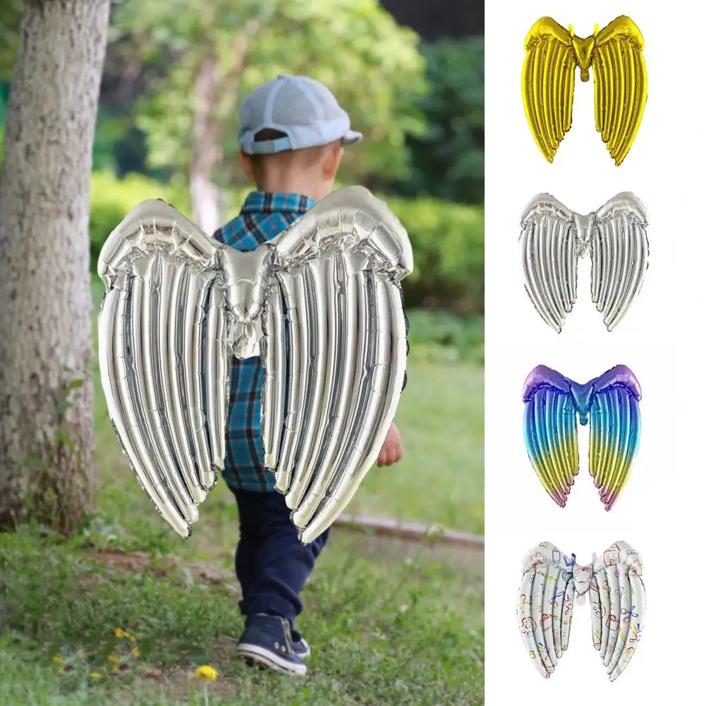 

Angel Butterfly Wing Balloon Toy Inflatable Aluminum Film Baby Children's Day Wing Toy Wedding Birthday Party Decor Supplies