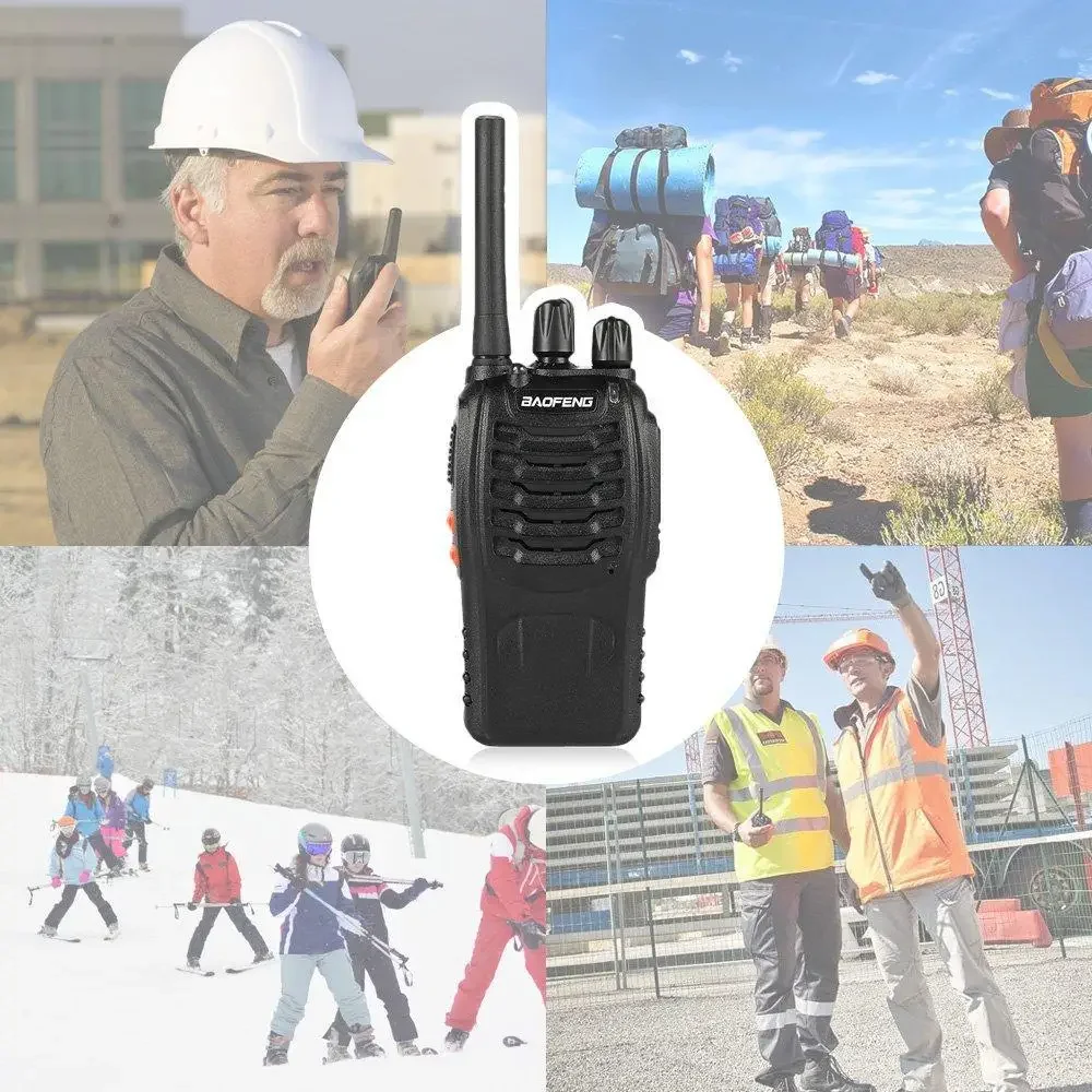 Imagem -04 - Transceptor de Rádio Bidirecional Portátil Walkie Talkie com Fone de Ouvido 1500mah 0.5w Pcs Baofeng-bf88e Pmr446mhz