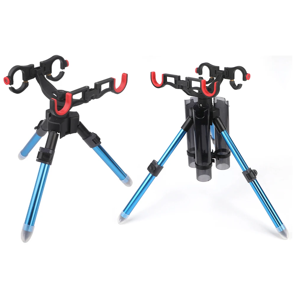 

Складная регулируемая подставка для удочек, портативный многофункциональный держатель для удочек для рыбалки на открытом воздухе