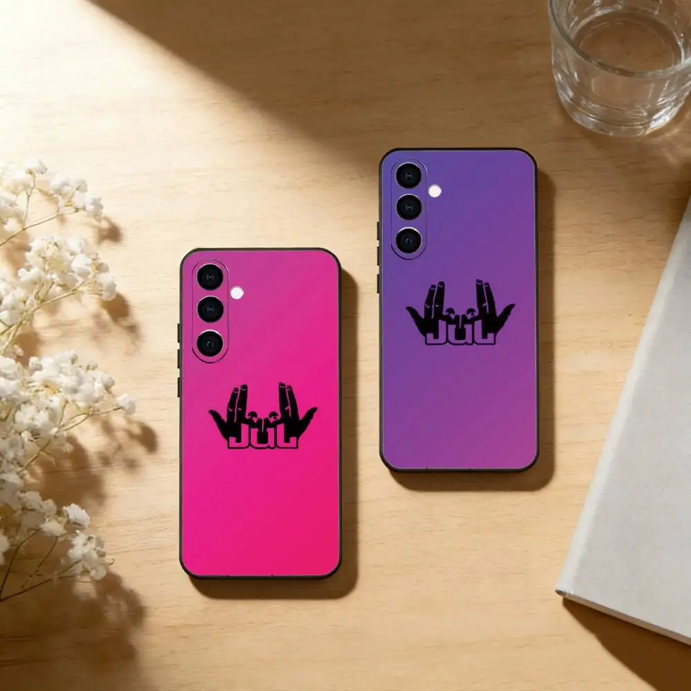 Rapper J-JuL Phone Case Black Silicone Soft For Samsung Galaxy A73,A72,A71,A70,A53,A52,A51