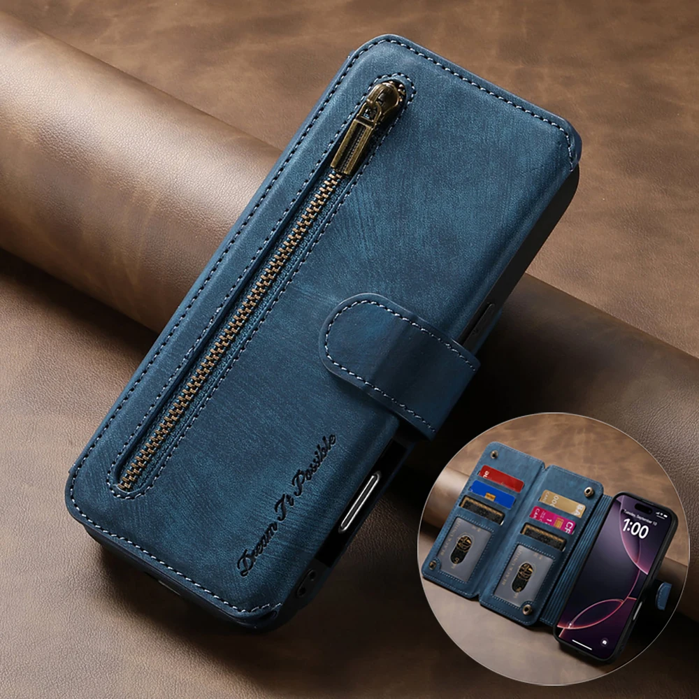 

Honor 400 Pro 5G 2025 Flip Case For Huawei Honor 400 Lite RFID Leather Wallet Zipper Card Ring Cover Honor 400 400Pro Funda