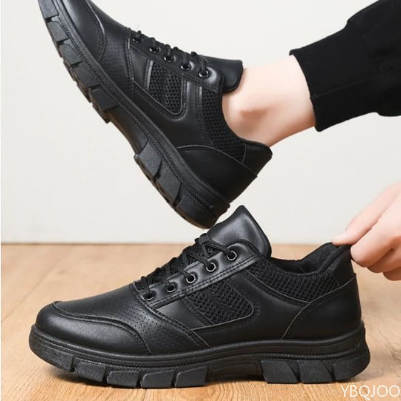 

Spring Autumn waterproof anti slip men's shoes are casual simple comfortable wear-resistant dirt resistant workwear shoes