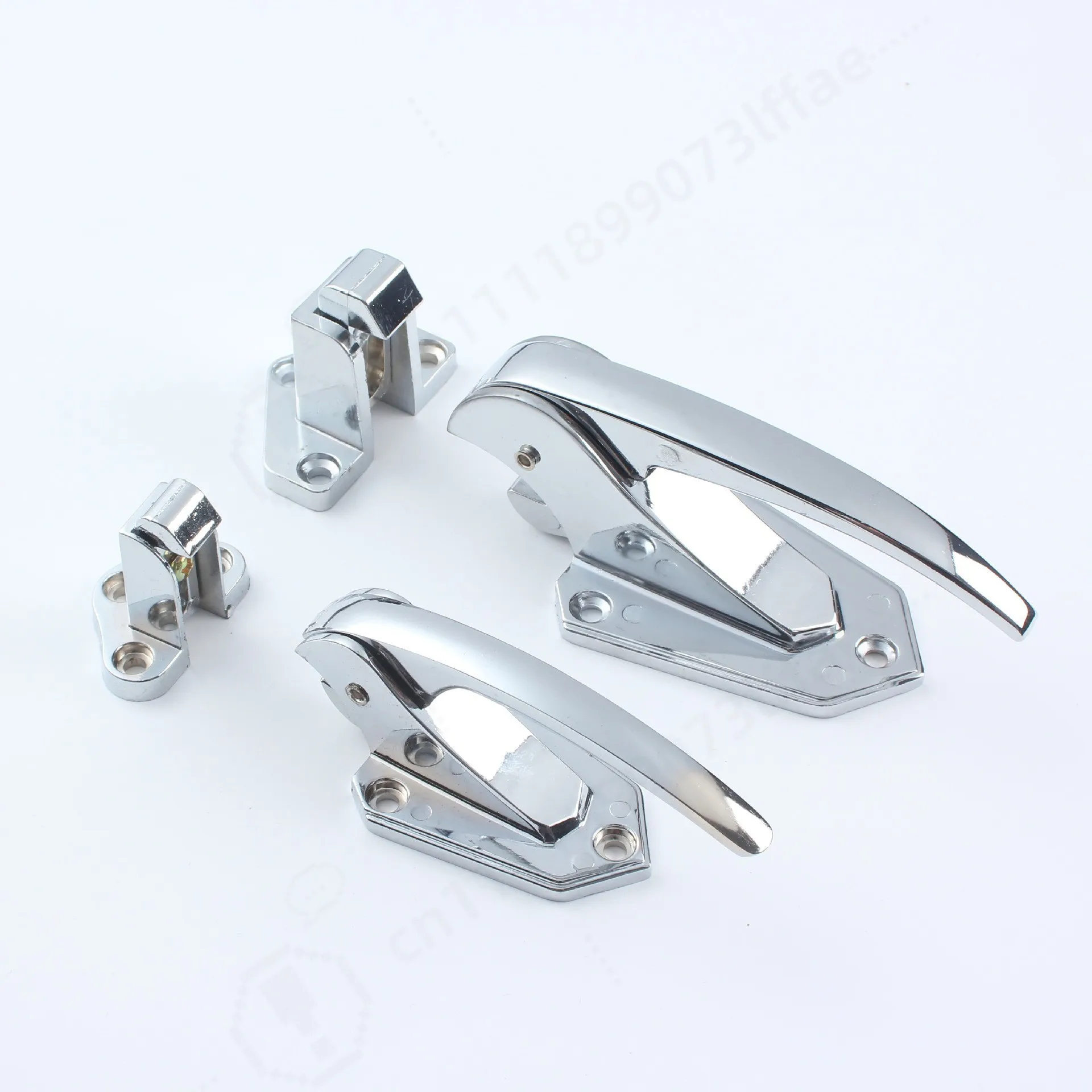 Modern Simple Door Lock Handle, Spray‑coated Security Latch for Freezer, Oven, Food Machinery, Anti‑theft Door Replacement
