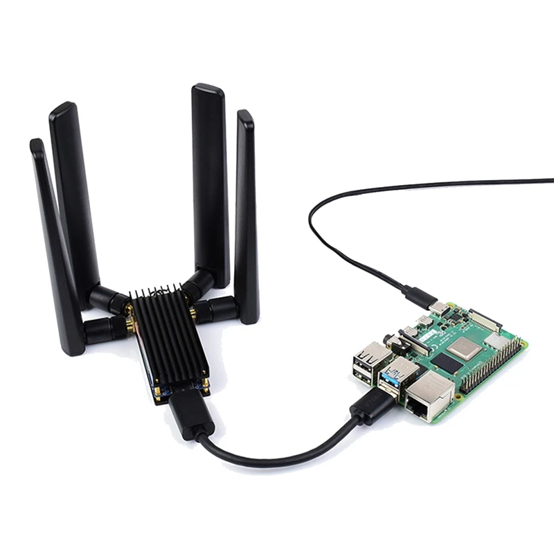 Scheda di espansione Dongle Waveshare 5G con quattro antenne interfaccia USB3.1 chiave M.2 (NGFF) per Raspberry Pi Jetson Nano