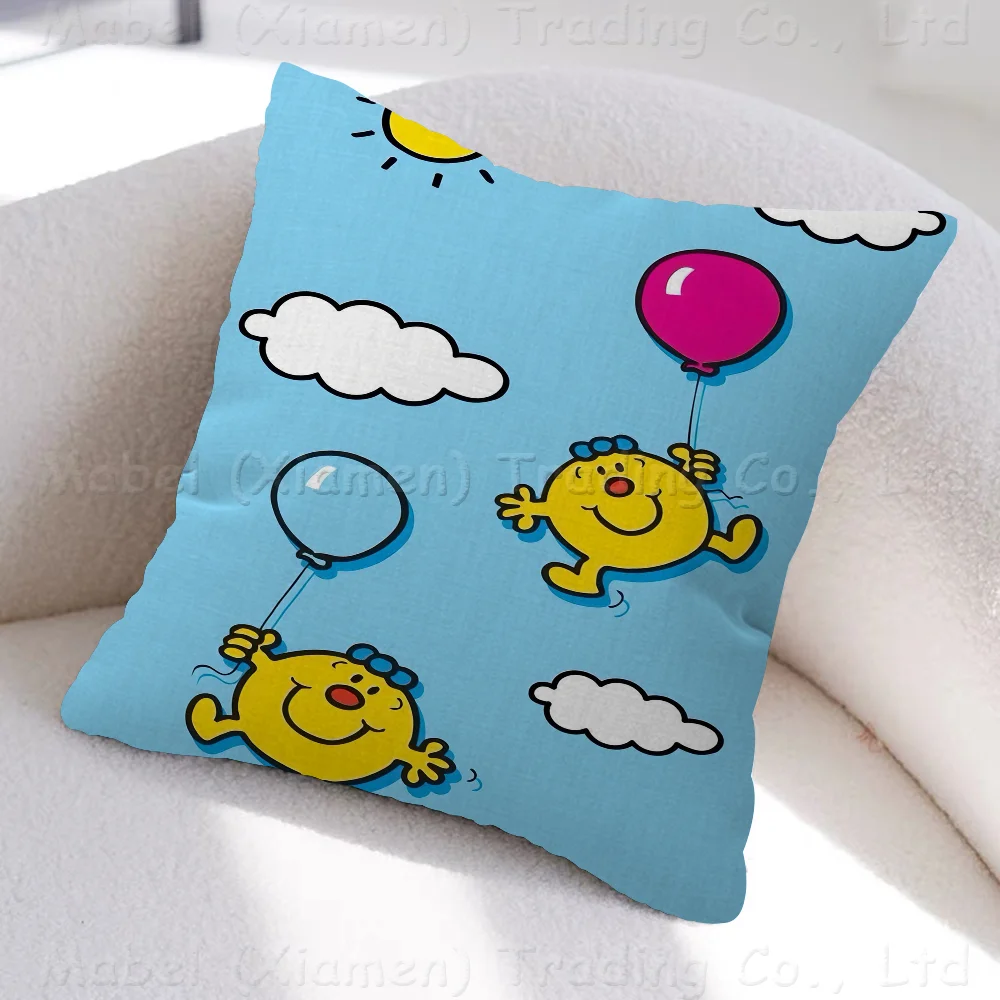 Cartoon L-Little M-Miss Cushion Cover 30x50 Polyester Sofa Cushions Decorative Throw Pillows Home Decoration Pillowcover