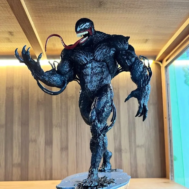 30cm Superbohater Venom Spiderman Movie Figure Action Toys Model Marvels Long Tongue Venoms PVC Statue Model Doll Collectible Gift