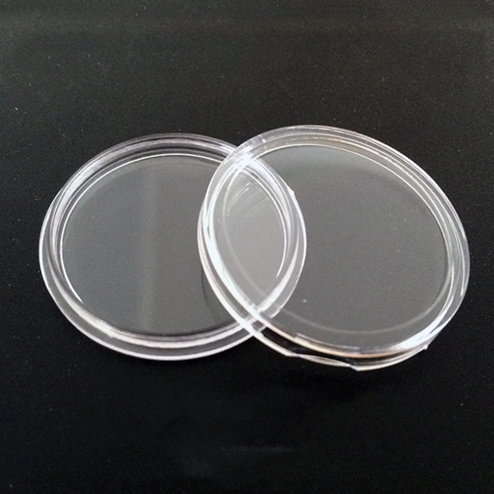 50 PCS Coin Collection Holder Storage Holders Case Organizer Capsules Coins Mini Box