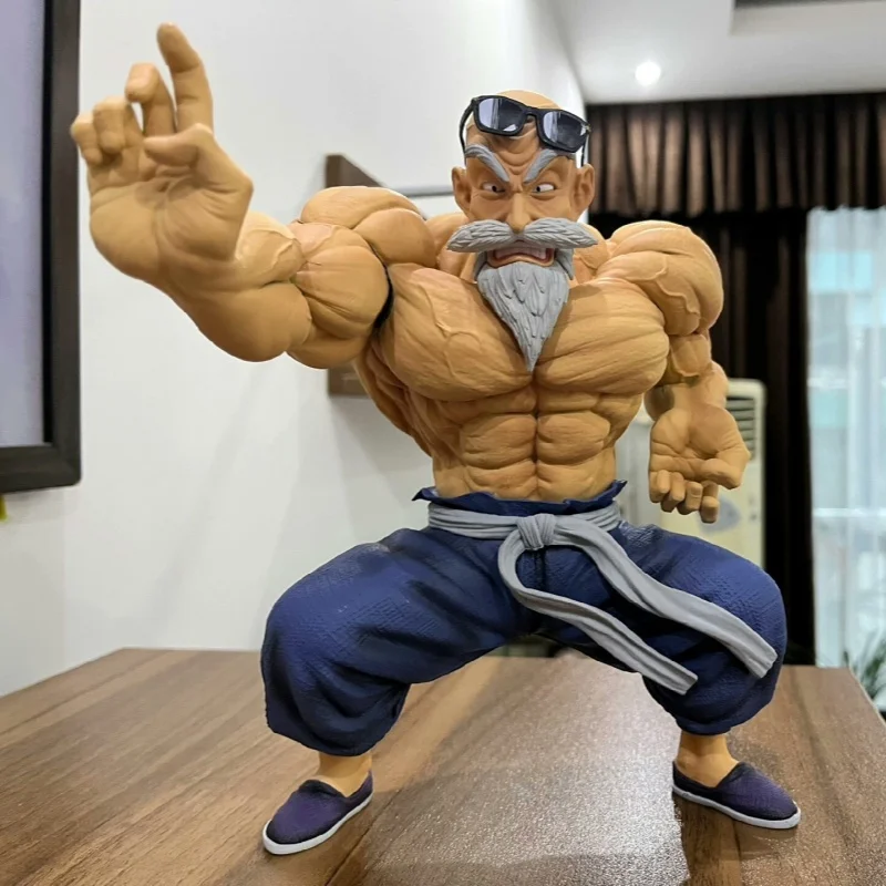 10CM Cool and Stylish Anime Dragon Ball GK Muscle Master Roshi Figure Model Toys PVC Goku Kame Sennin Action Figure Statue Doll