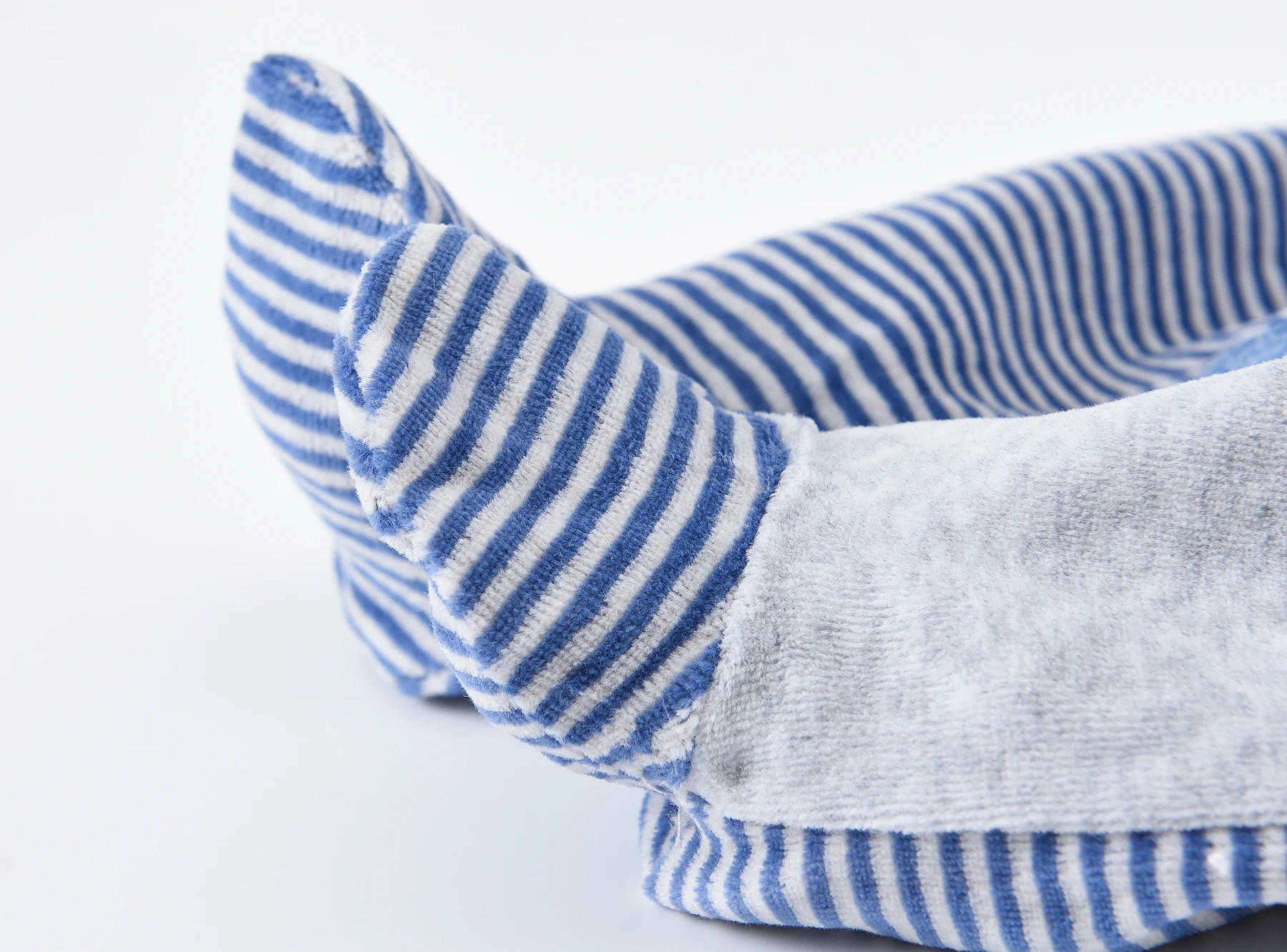 Baby Jungen Kurzflor-Strampler Langarm Gestreifter Flugzeug-Print Fußanzug Herbst Winter Neugeborenen Säugling Velours Kleidung 1 Stück – Detail 11