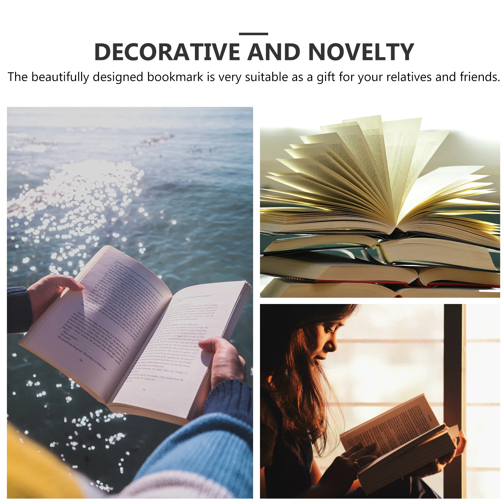 

6Pcs Hollow Brass Bookmarks Exquisite Page Clips for Books Reading Room Office Novelty Bookmarks Bookmark Brass