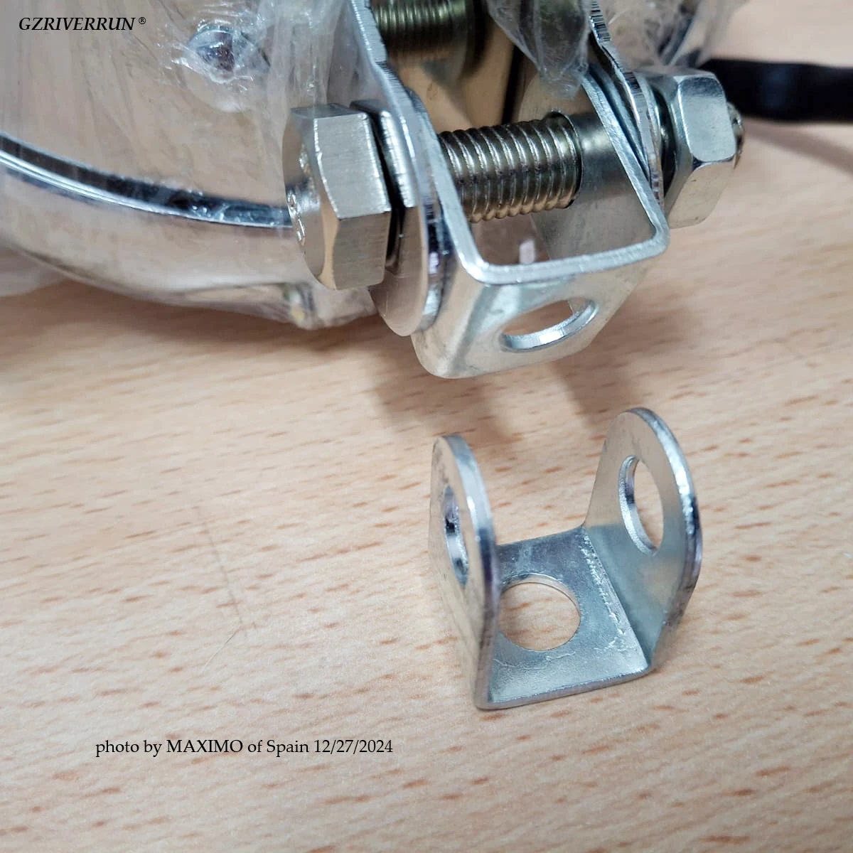 Suporte do suporte do farol da motocicleta, aço inoxidável, luz de nevoeiro, base de suporte LED, acessórios bobber