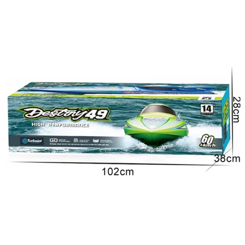 2.4G RC عالية السرعة قارب نموذج RTR فرش سباق السفينة لعبة مجسمة هدية الكبار المهنية قارب سباق كهربائي 29 بوصة بدن #5