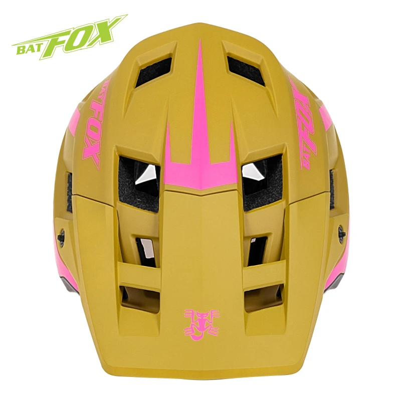 BATFOX Helm Fahrrad MTB Mountainbike leichte integrierte Form Erwachsene Fahrradhelm Downhill Männer und Frauen Fahrradausrüstung