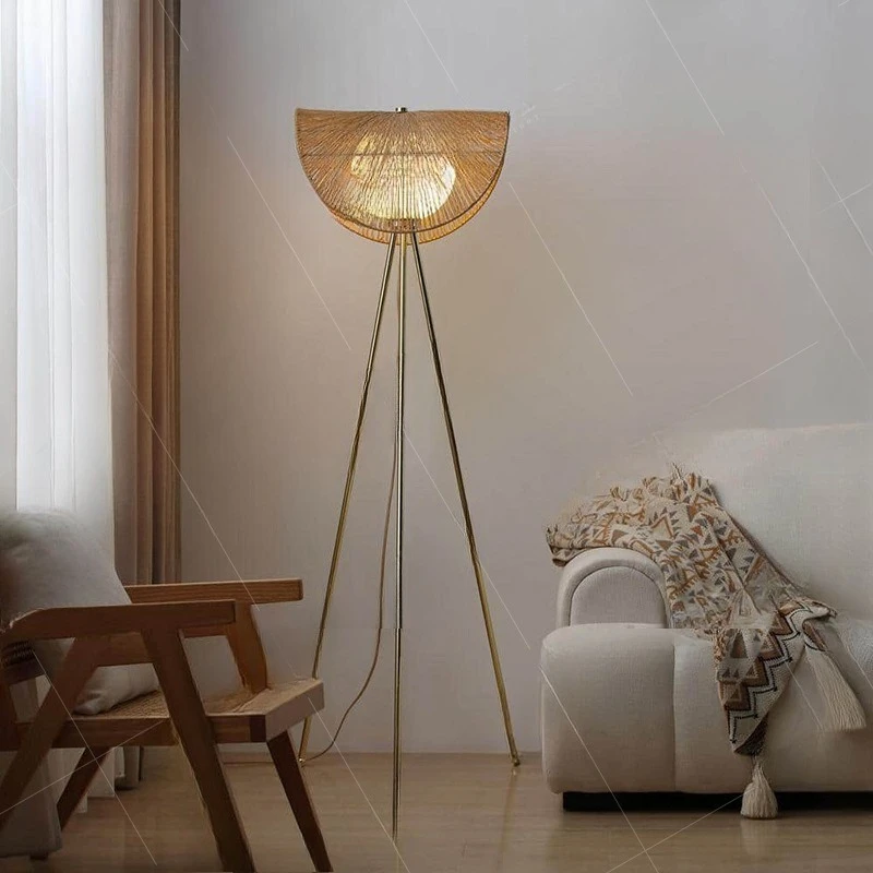 مصباح أرضي للرياح على الطراز الياباني wabi-**** مصمم لغرفة النوم وغرفة الدراسة وغرفة الشاي ومصباح منسوج لغرفة المعيشة وغرفة المعيشة