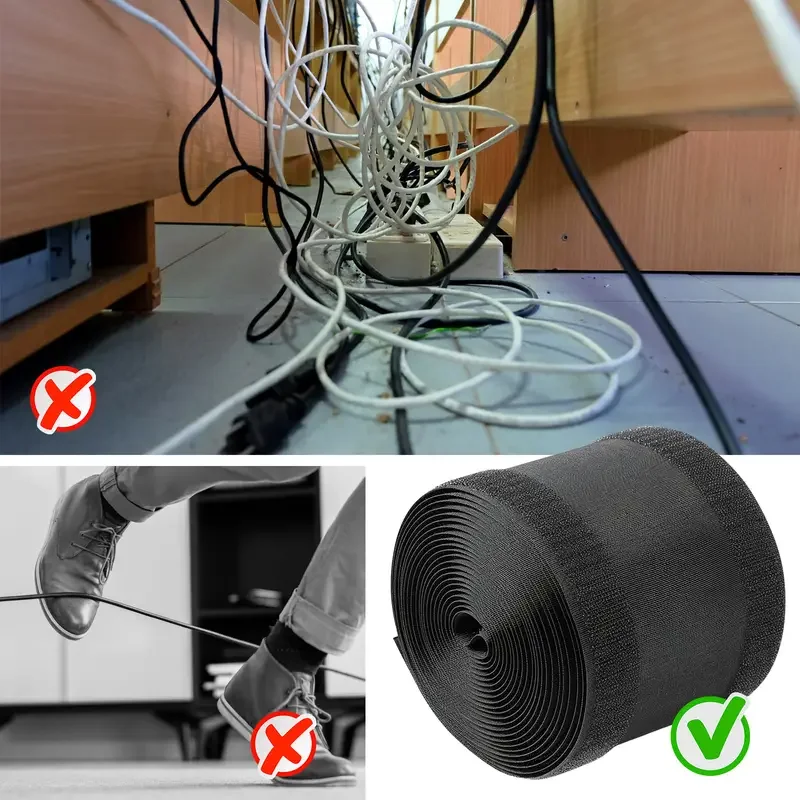 1PC 1m/3meters Cable Sleeve Organizer Reusable Nylon Harness Sheath Management Wire Wrap Protection