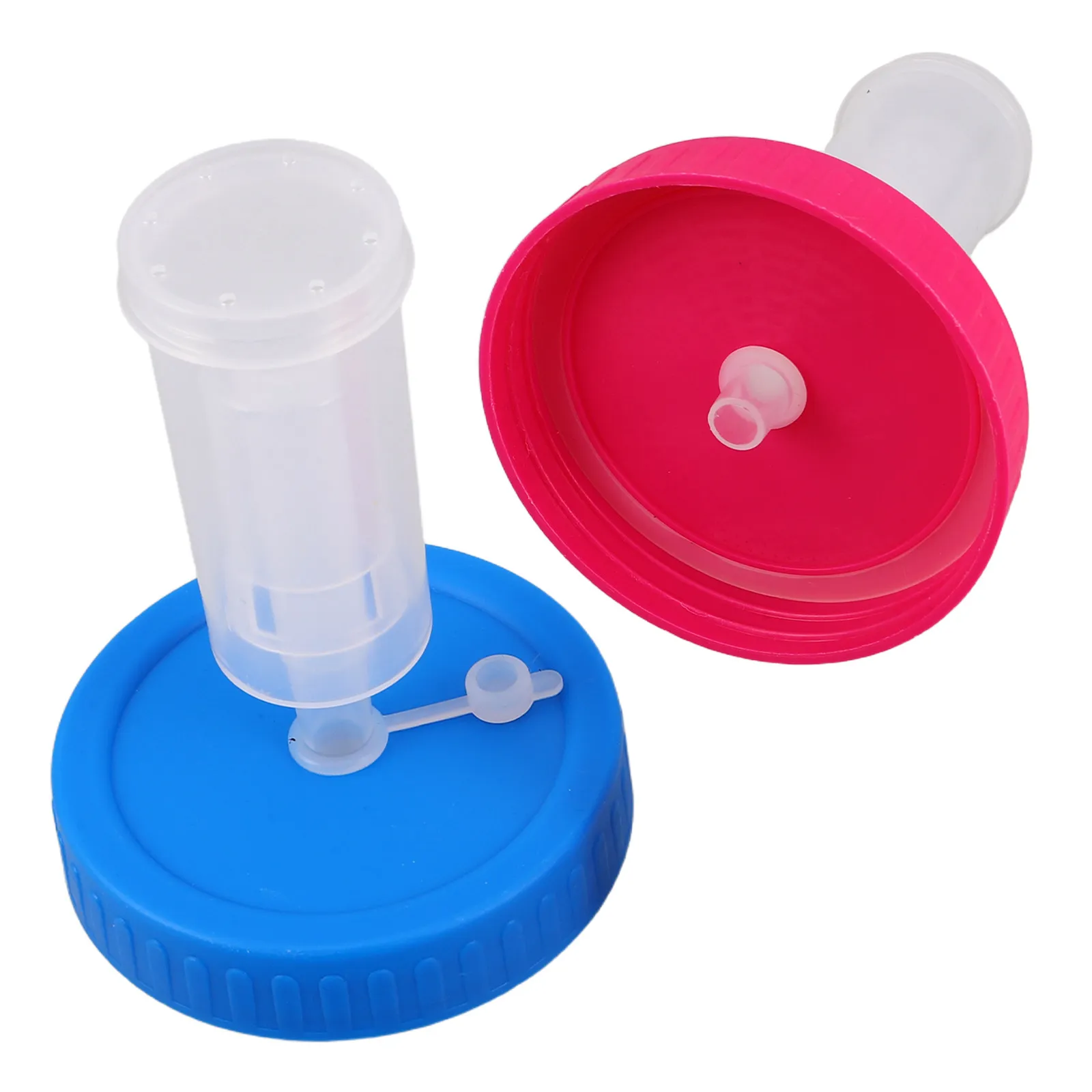 2pcs Airtight 5 Gallon Fermentation Lid with Airlock Cover Gasket Turns Wide Mouth Jar Fermenters for Brewing Beer Wine Cider