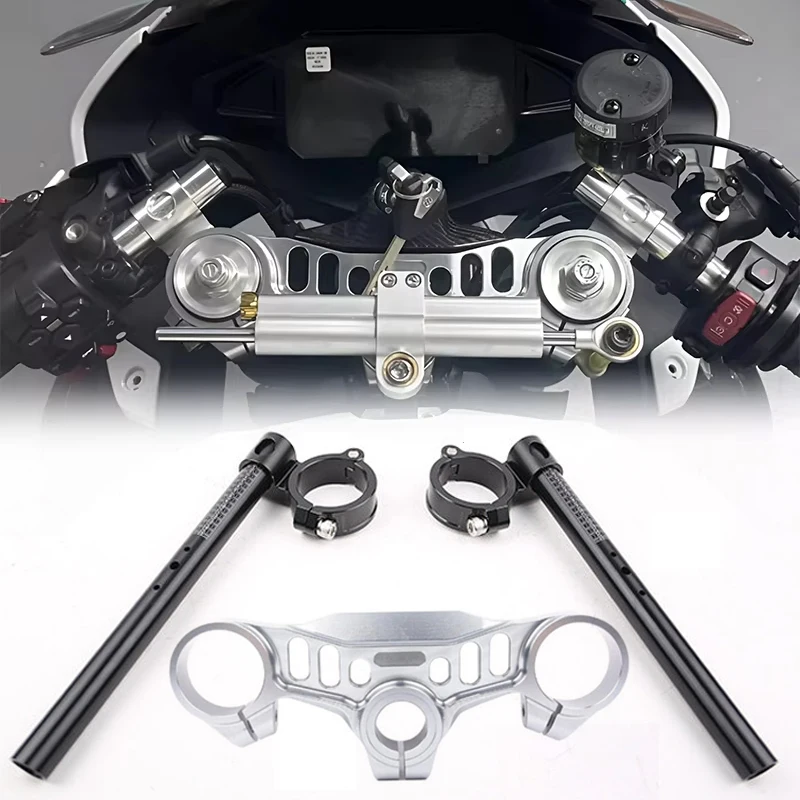 Motorrad-Lenker-Clip-On-Lenker, vordere obere Klemmhalterung, passend für 675SR-R 675SR