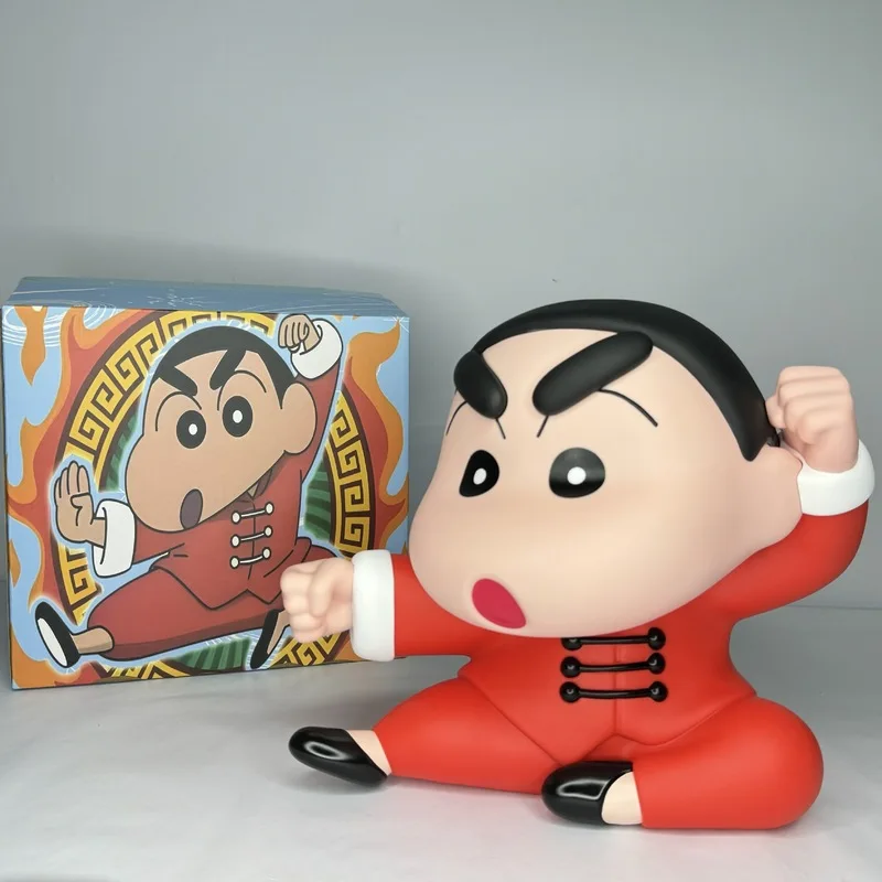 

New 29cm Crayon Shin Chan Kung Fu Model Savings Can Hand Made By Shinnosuke Nohara Kung Fu Model Doll Savings Can Children Gift