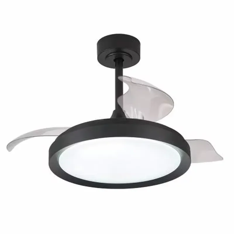 Modern DC Motor Ceiling Fan Light 3 Blades Dimmable LED Lamp Silent Operation Indoor Home Decor Lighting Fixture Energy