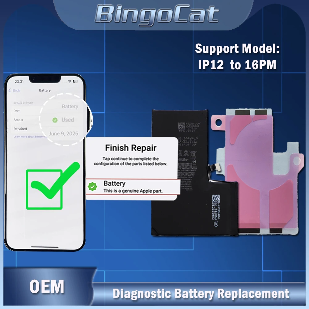 

Диагностический базовый тестер батареи, оригинальная запчасть для Apple iPhone 12 13 14 15 Mini Plus Pro ProMax, предотвращает ошибочные сообщения, замена.