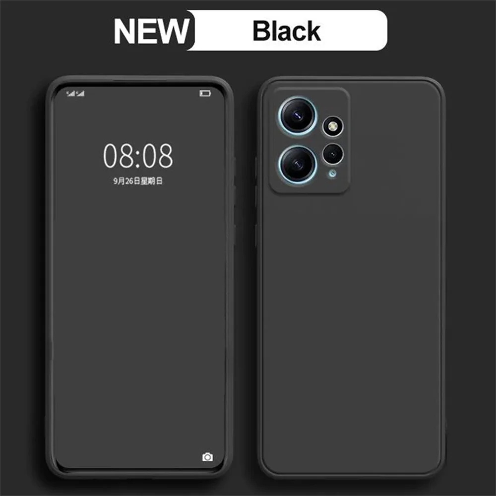 Liquid Silicone Case for Xiaomi Redmi Note 12 4G Soft Fundas Redmi Note12 4G Camera Protective Matte Basic Cover Caqas view 2