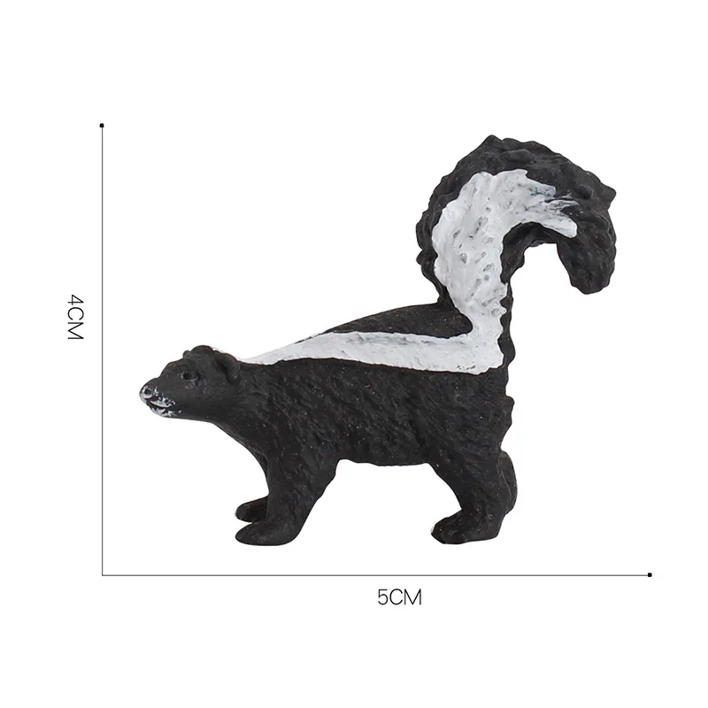Simualtion – figurines d'animaux sauvages, forêt cognitive mignonne, modèle de déchaut, exposition microscopique, ornement de déchaut de la faune, jouet pour enfants