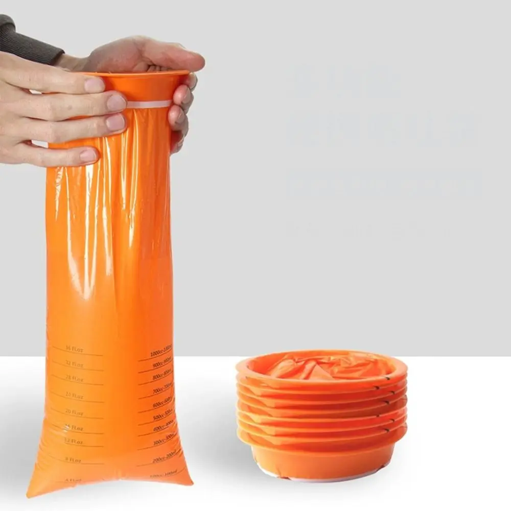 كيس تنظيف القيء المحمول المقاوم للتسرب ، أكياس الرمي ، أكياس القيء للسيارة ، مقاومة للتسرب ، متينة ، مكان للاستعمال مرة واحدة ، 10