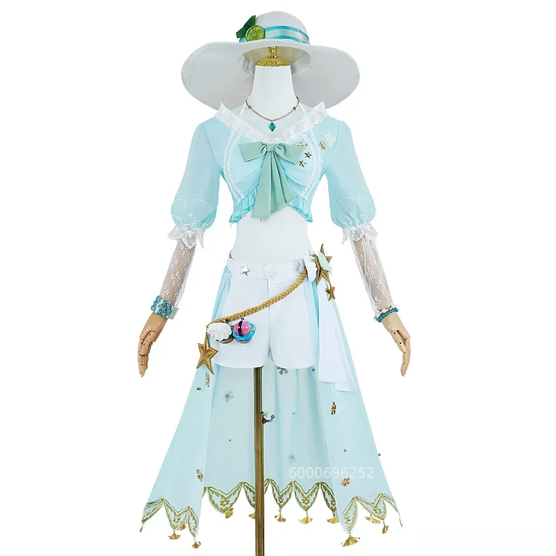 Identity V Demi Bourbon Barmaid Косплей Костюм Женщина Ролевая игра Comic Con Платье Хэллоуин Вечерние наряды Аниме Реквизит Полный комплект @ 0Z *