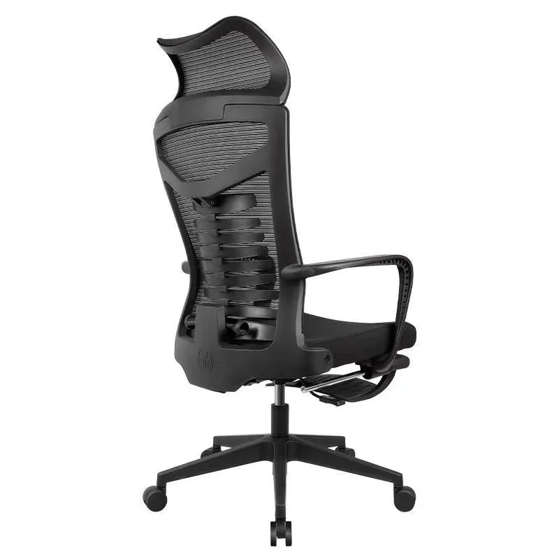 Ergonomic Office Chair with Adjustable Headrest and Lumbar Support Reclining Swivel Chair Conference Study Makeup Vanity Metal