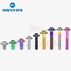 Wanyifa Titanium Bolt M5/M6x10/12/15/20/25/30/35mm Torx head Screws is suitable for Locomotive shell Modification and Repair