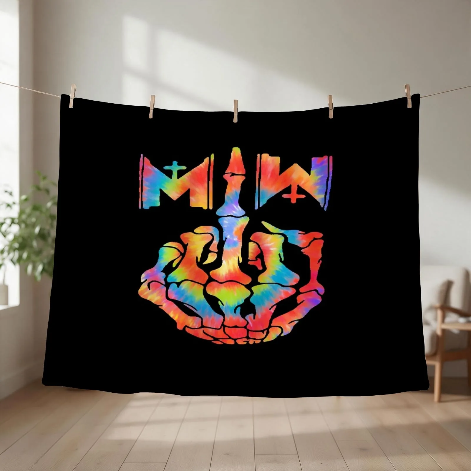 motionless in white Throw Blanket couch cozy soft plush fuzzy picnic outdoor blanket
