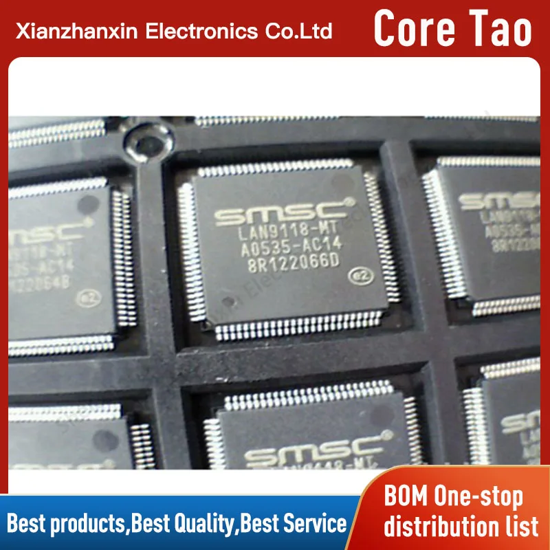 1pcs/lot LAN9118-MT LAN9118 QFP100 Ethernet controller  chip