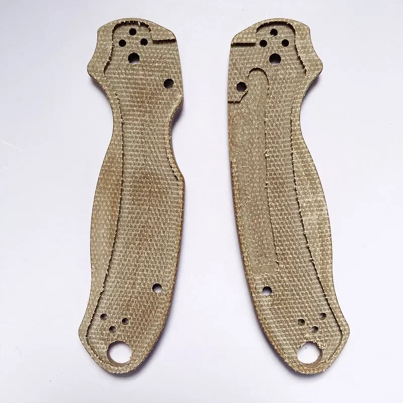 1pair Micarta Blade Handle Patch for Spyderco Paramilitary3 C223 Knife Folding Knife Patch Material DIY Accessories