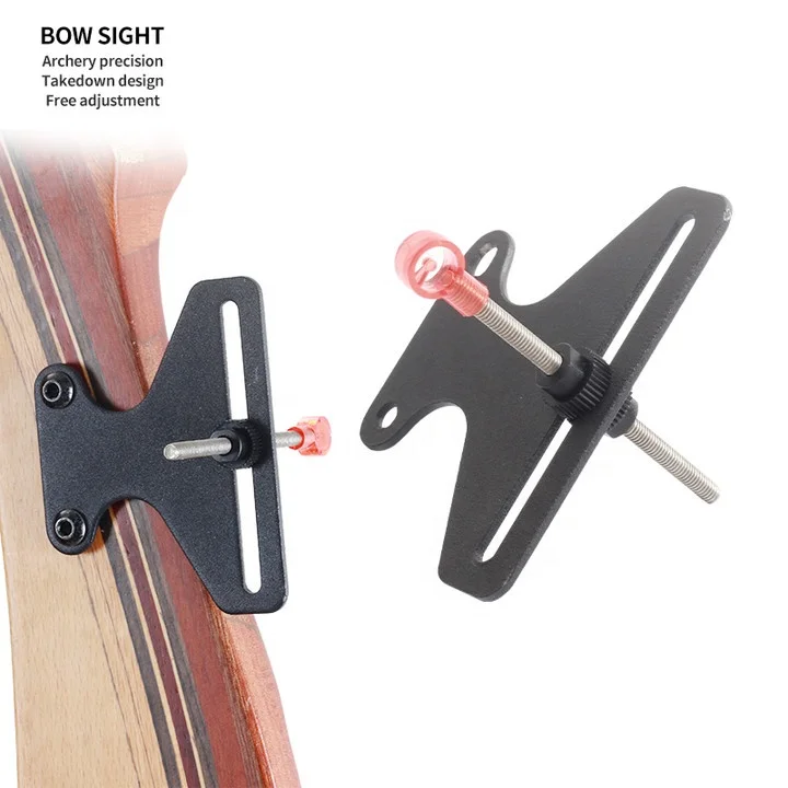 Archery MZ012 Target Recurve Bow Accessories Lightweight Adjustable Simple Target Recurve Bow Single Pin Bow Sight