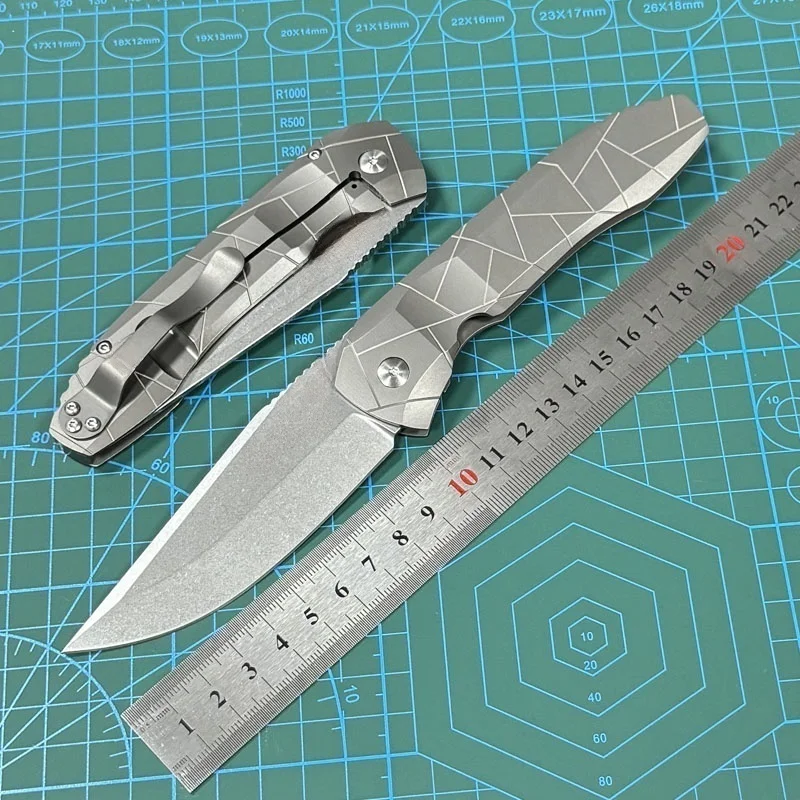 

Free Wolf 199C Popular Utility EDC Folding Knife CPM-S90V Blade Titanium Alloy Handle Outdoor Camping Hunting Survival Knife