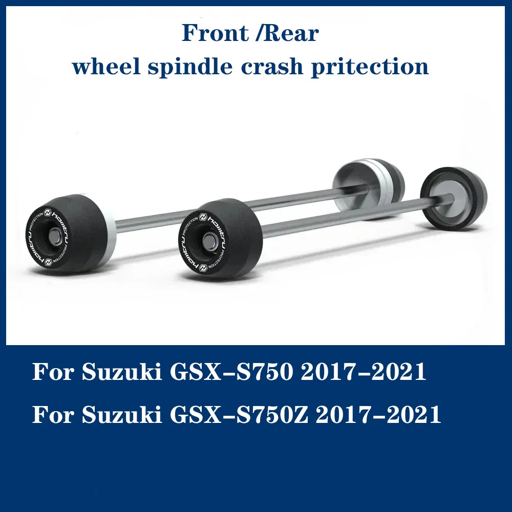 

For Suzuki GSX-S750 GSX-S750Z 2017-2021 Front Rear wheel Spindle Crash Protection