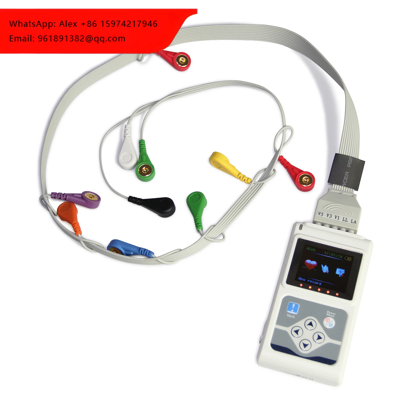 

CONTEC TLC5000 Dynamic ECG EKG Machine Holter 12 Channel 24h Analyzer Recorder System Electric Plastic Body CE Holter Price