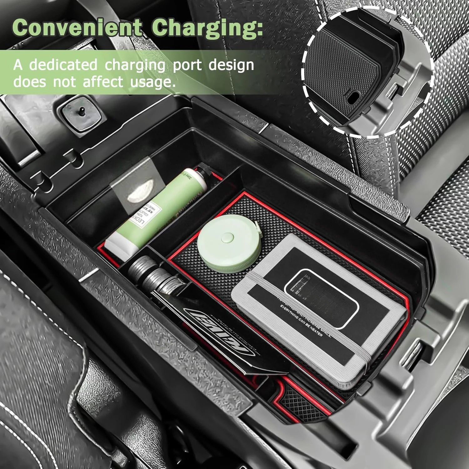Kptidy Center Console Organizer For GMC Terrain 2018-2023 2024 Car Interior Accessories Console Insert Tray Armrest Storage Box