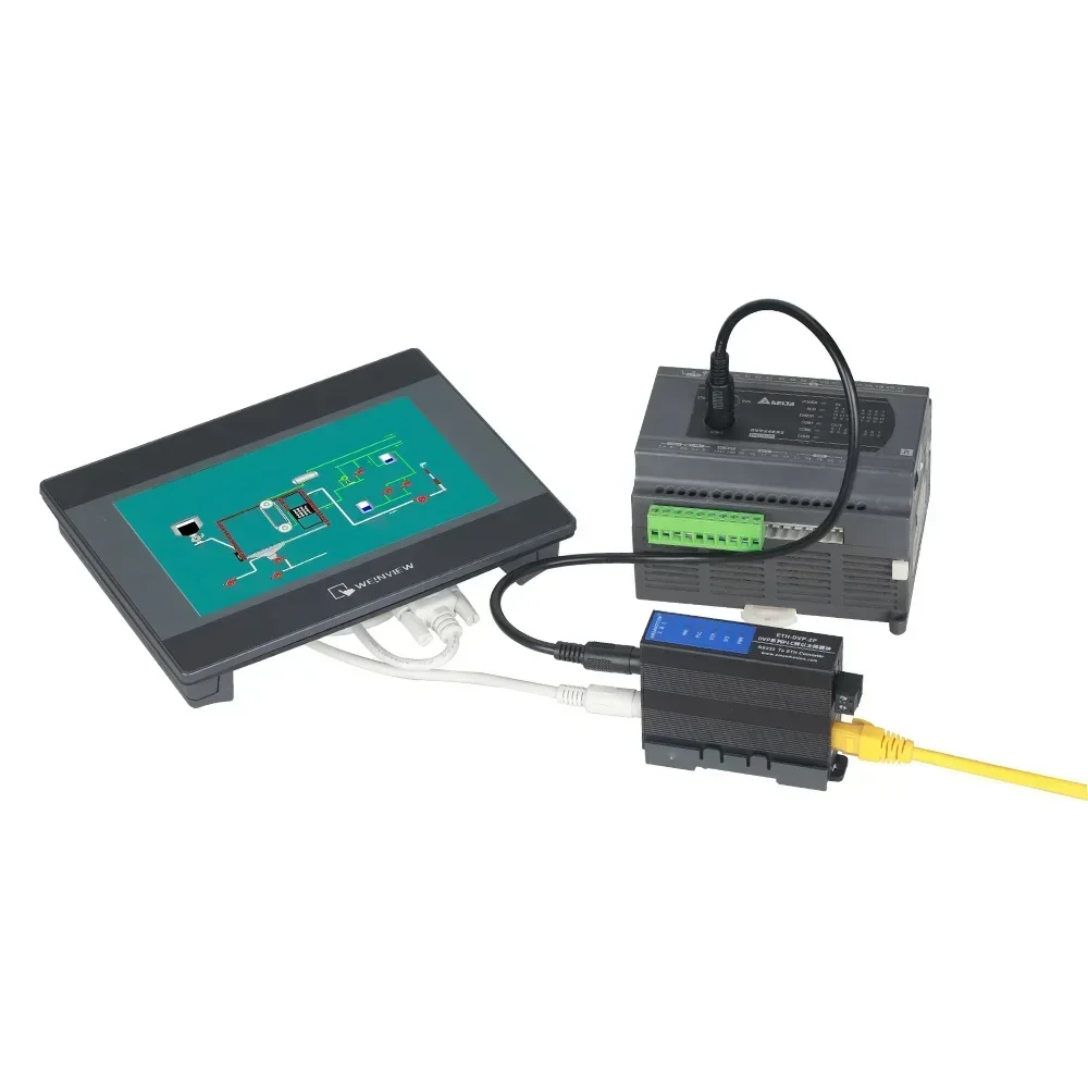 

ETH-DVP-2P Ethernet Extension Module RS232-ETH to HMI Converter Suitable for Delta DVP Series Communication Programable PLC