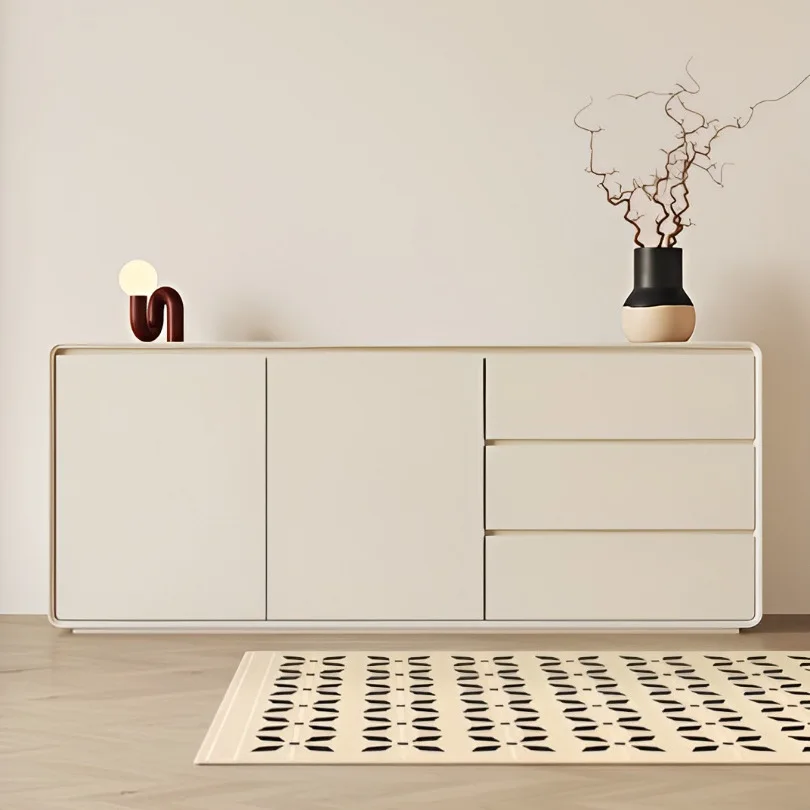 &Minimalist Modern Low Cabinet Lacquer Finish Eco-Friendly Large Capacity Office Meeting Decor Floor-Standing File Cabinet