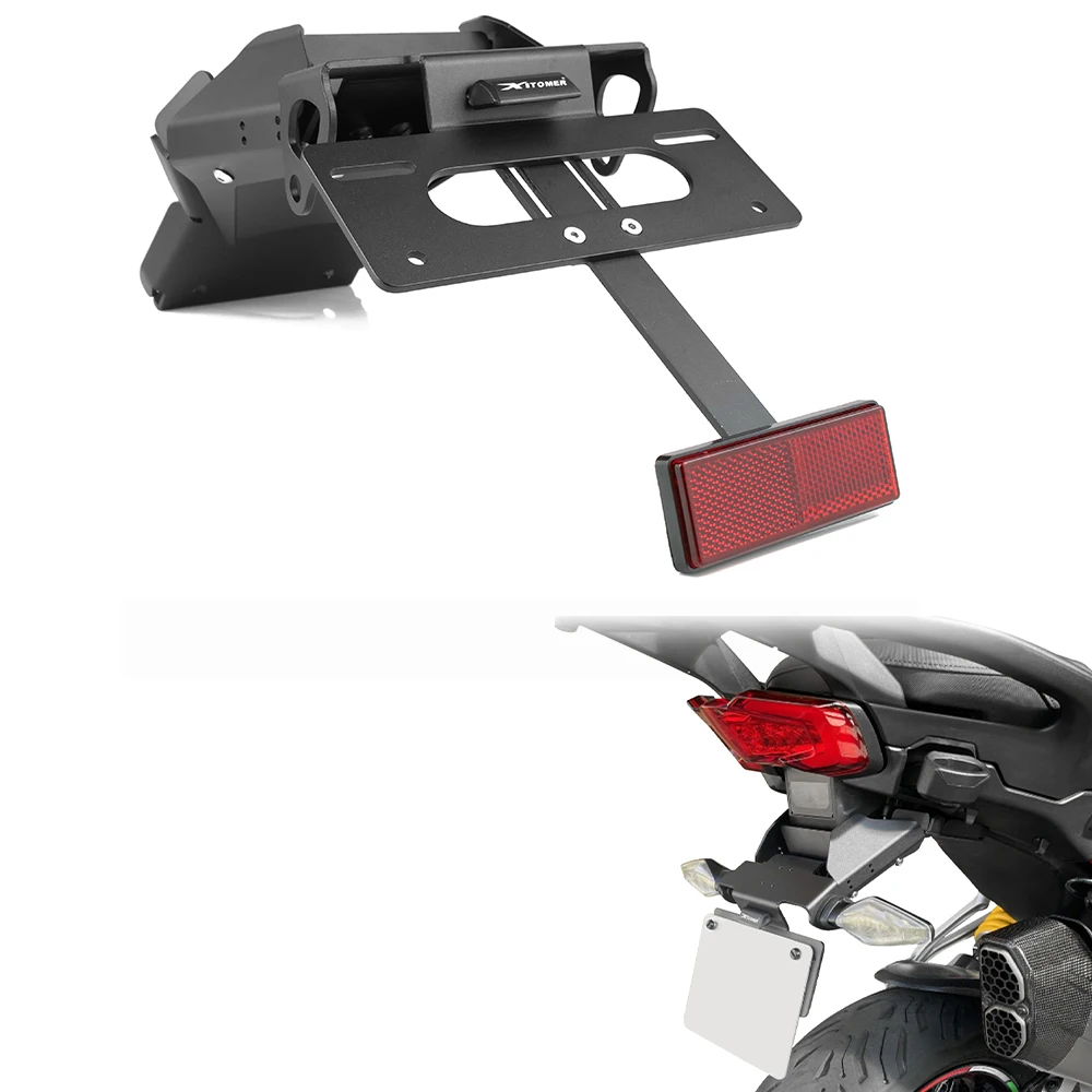 

Fit For Ducati Monster 696 1100 EVO 1100 795 659 796 Motorcycle License Plate Holder Bracket Tail Tidy Fender Eliminator Kit